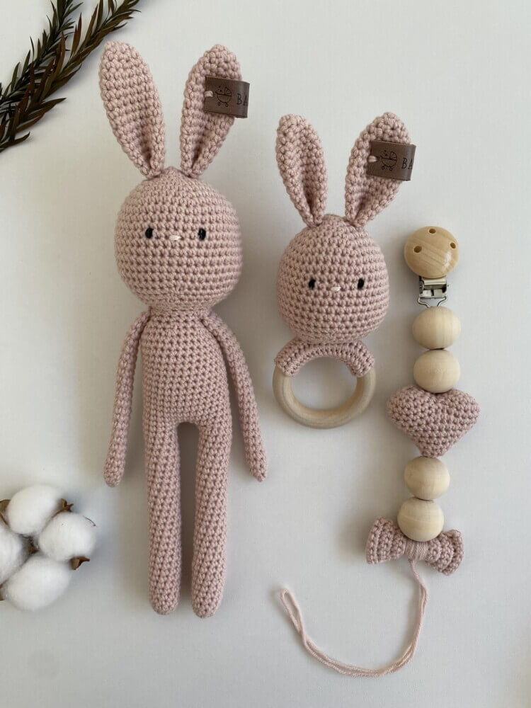 Gift Box Baby Girly Bunny-Powder Pink
