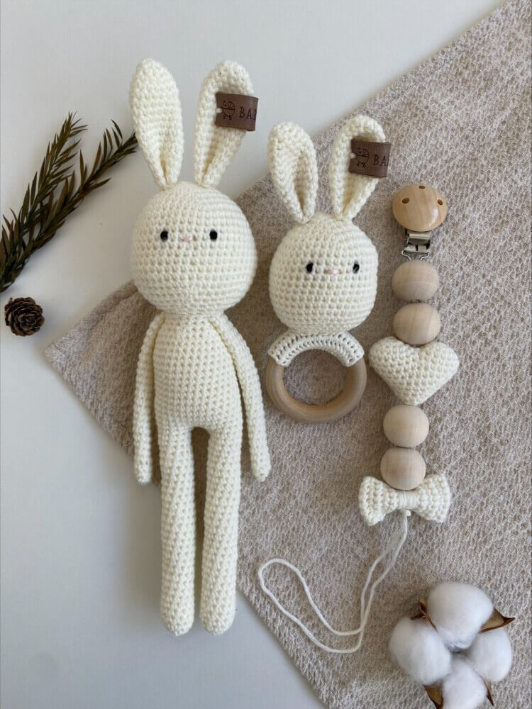 Gift Box Baby Girly Bunny-Cream